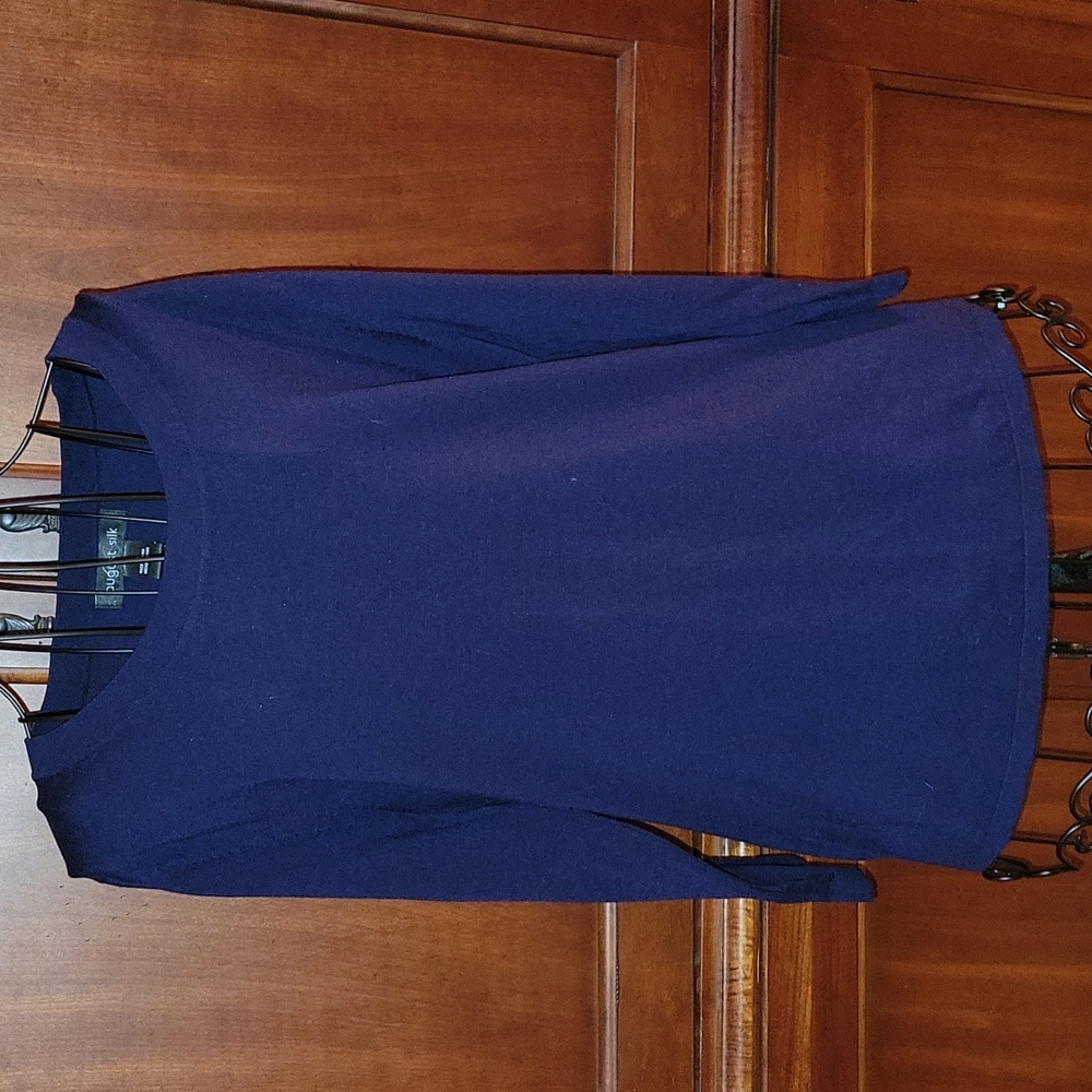 NWT August Silk Navy Sweater XL